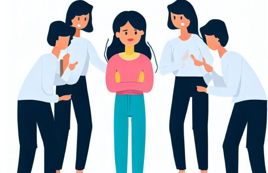 a person being judged by other people